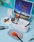 Paint Brush Cleaner - Paint Brush Holder with Palette and Handle, Paint Brush Rinser for Acrylic, Watercolor, and Water-Based Paints, Painting Art Supply Storage Organizer (White+Grey)